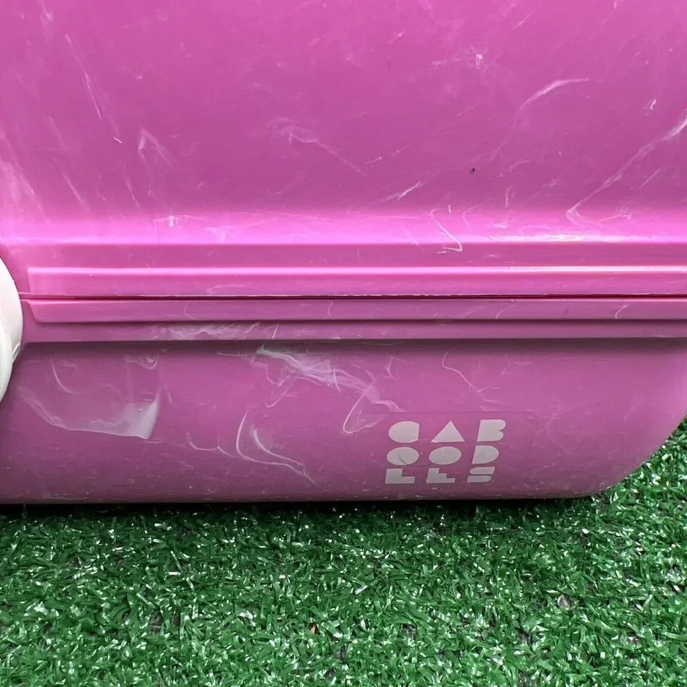 Caboodles of California Light Pastel Pink Swirl Large Makeup‎ Case #5626